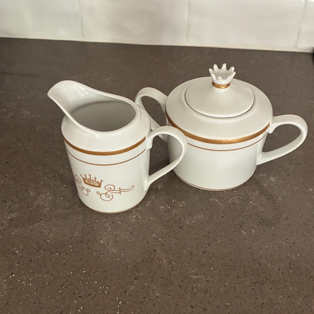 Downton Abbey Ceramic Cream & Sugar Set